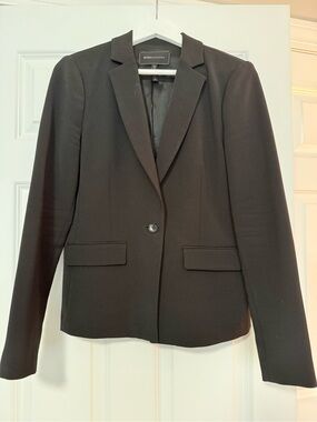 BCBGMaxAzria Black Tailored Single-Button Blazer